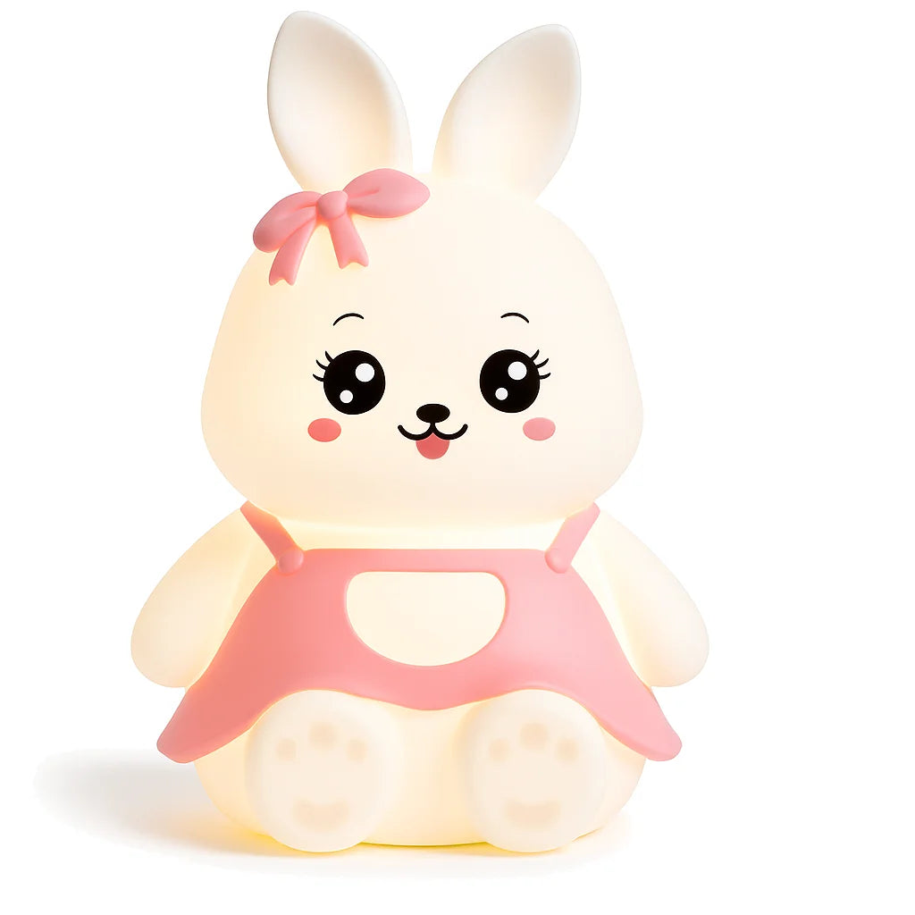 Veilleuse Lapin Enfant Rose