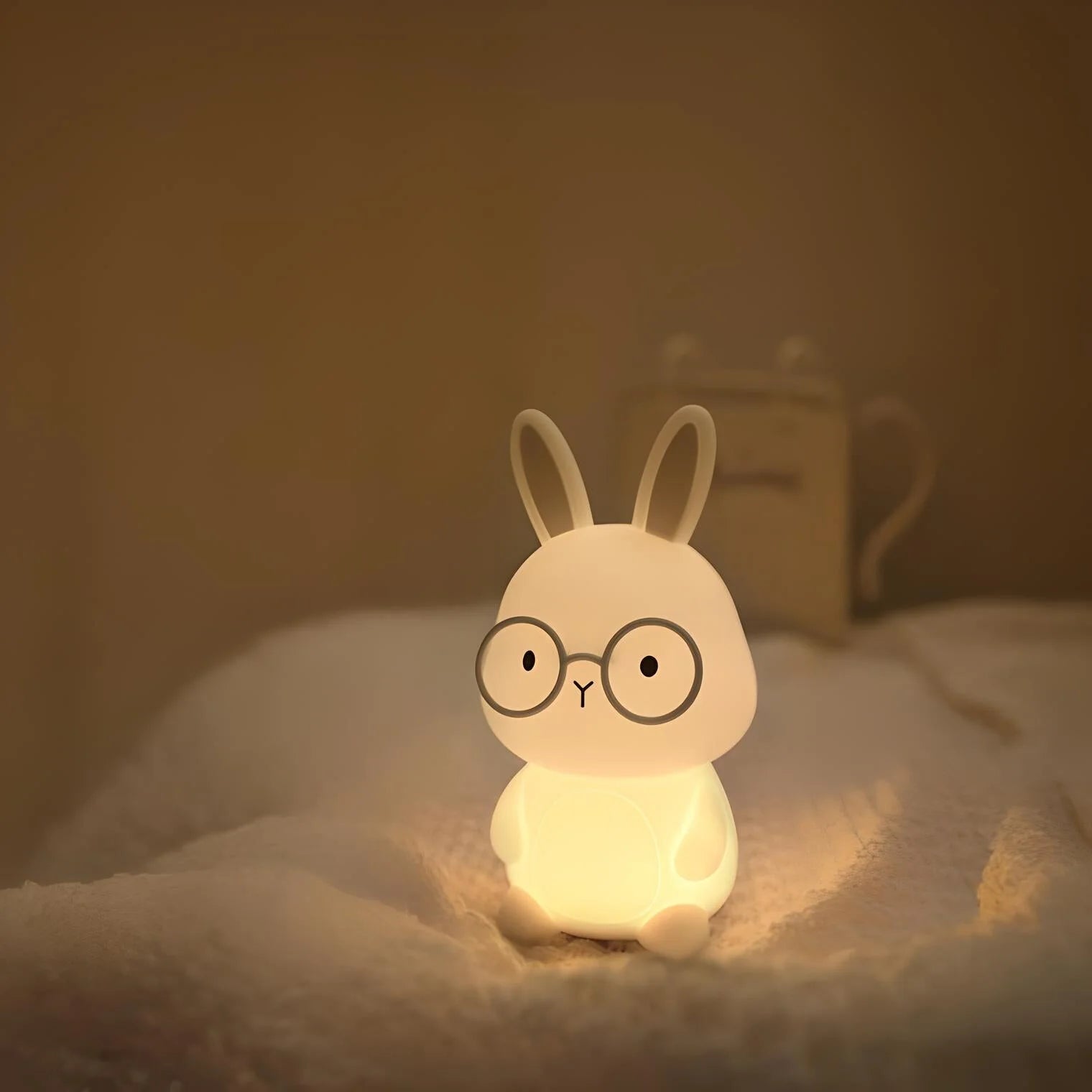 Veilleuse Lapin Tactile pour Bébé