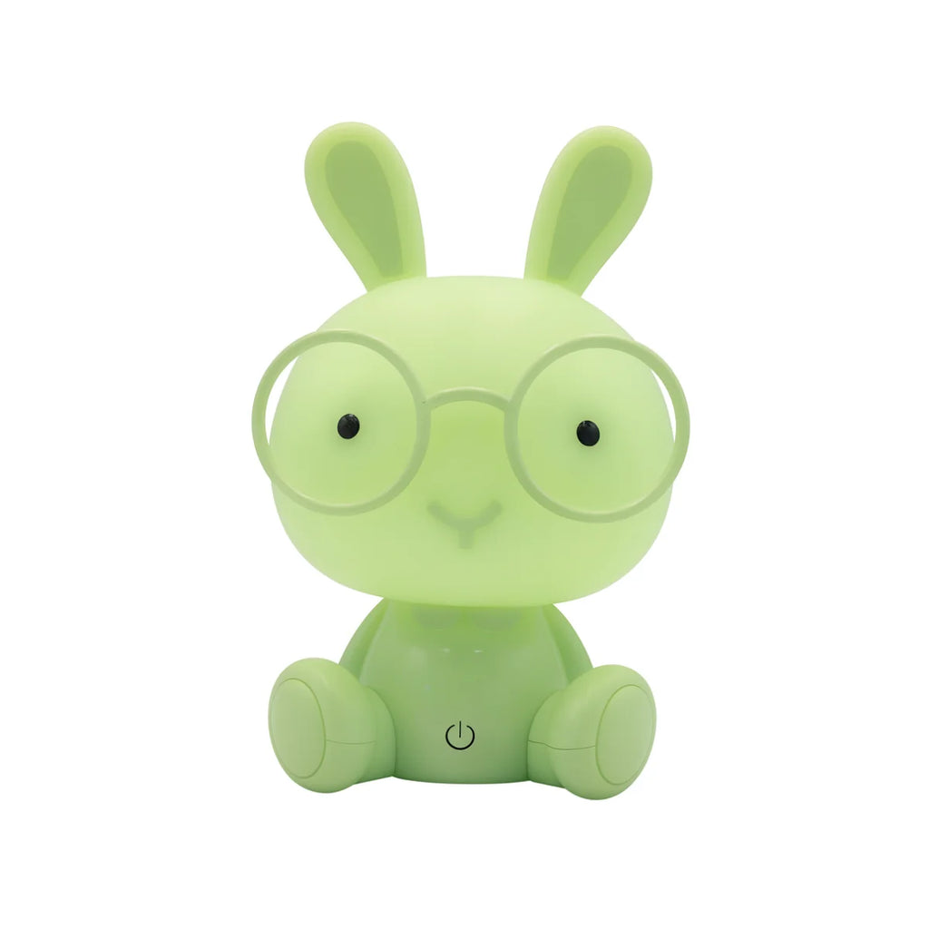 Veilleuse Lapin Vert à Lunettes