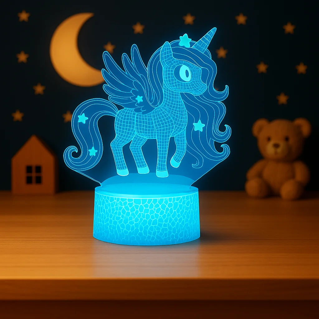 Veilleuse Licorne 3D