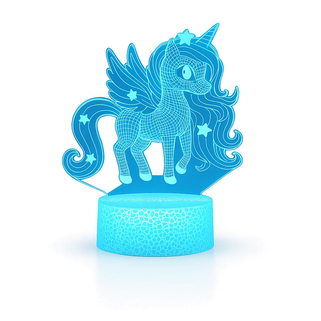 Veilleuse Licorne 3D