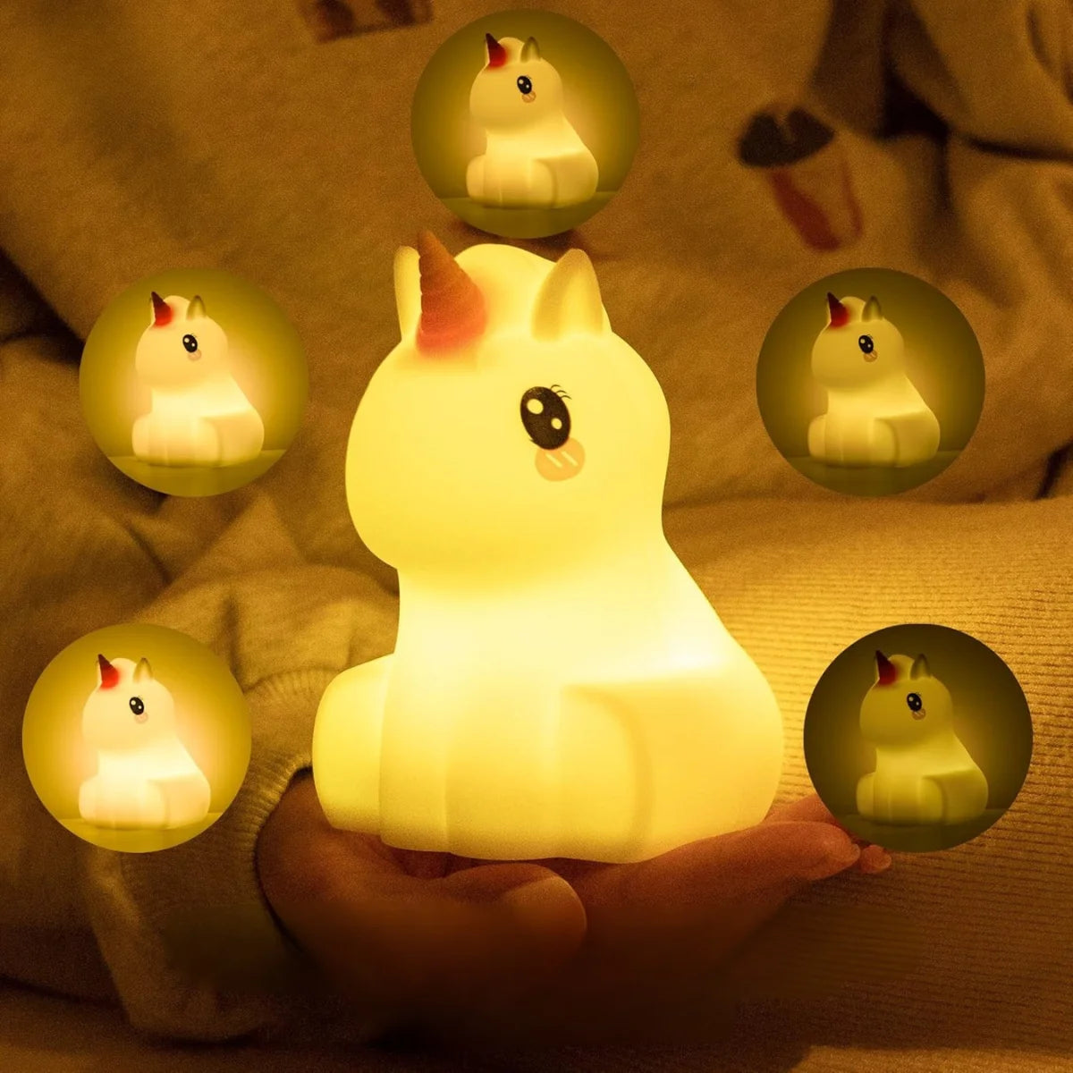 Veilleuse Licorne Télécommandée