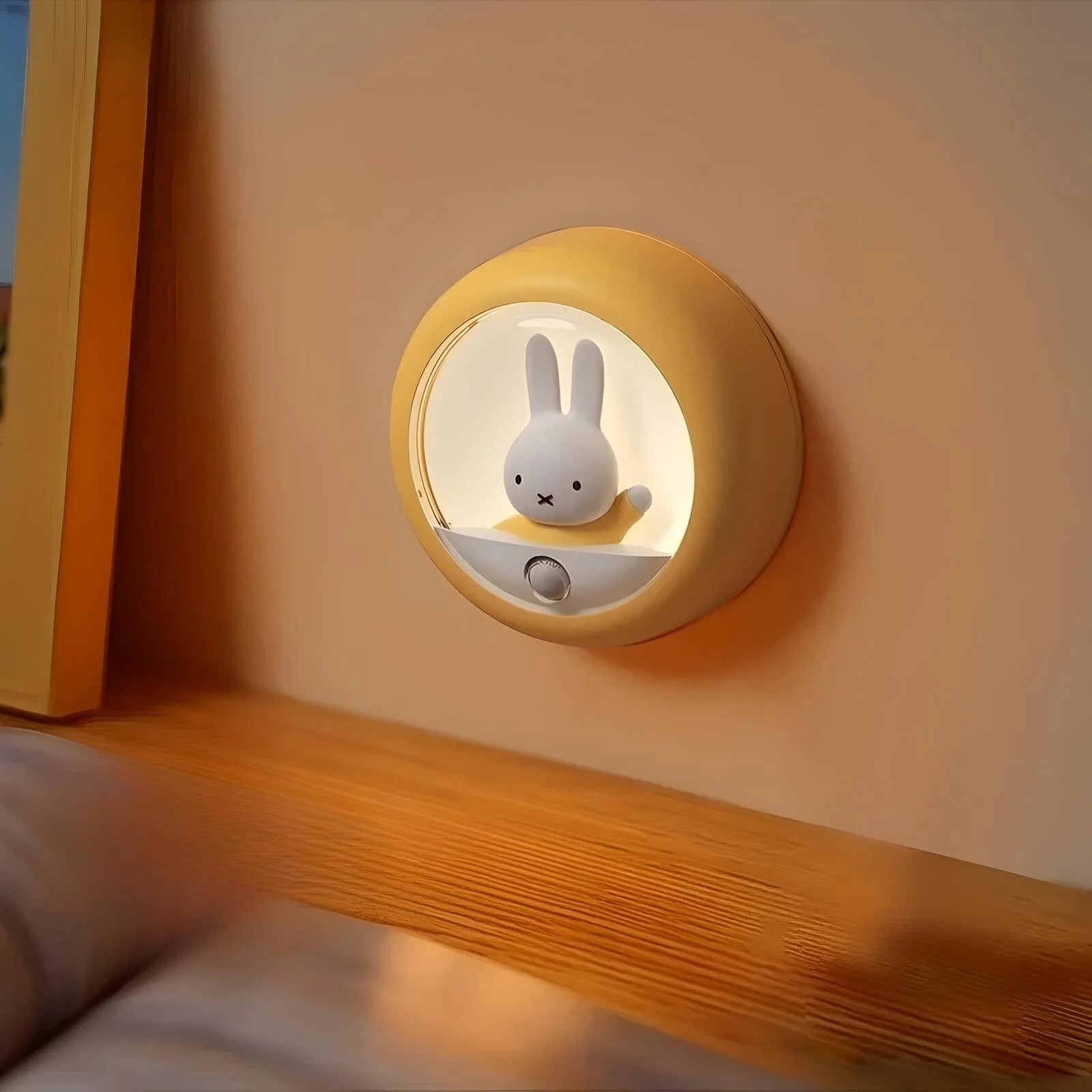 Veilleuse Murale Lapin avec Capteur de Mouvement