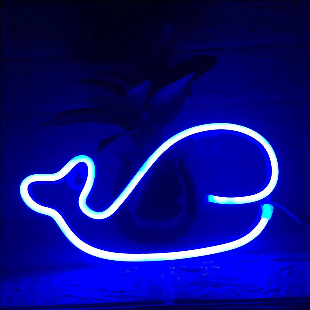 Veilleuse Néon Baleine