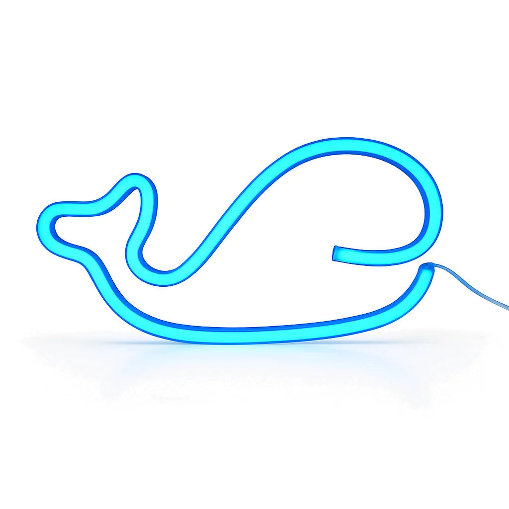 Veilleuse Néon Baleine