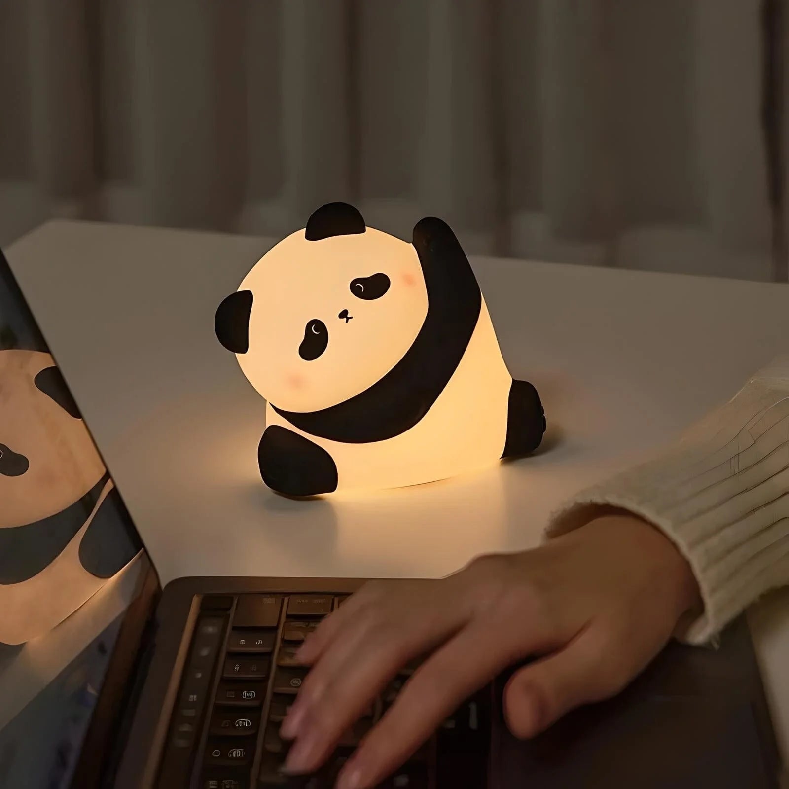 Veilleuse Panda Étirement