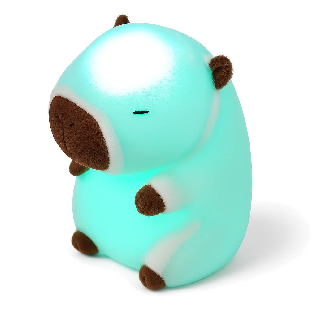 Veilleuse Peluche Capybara Blanc