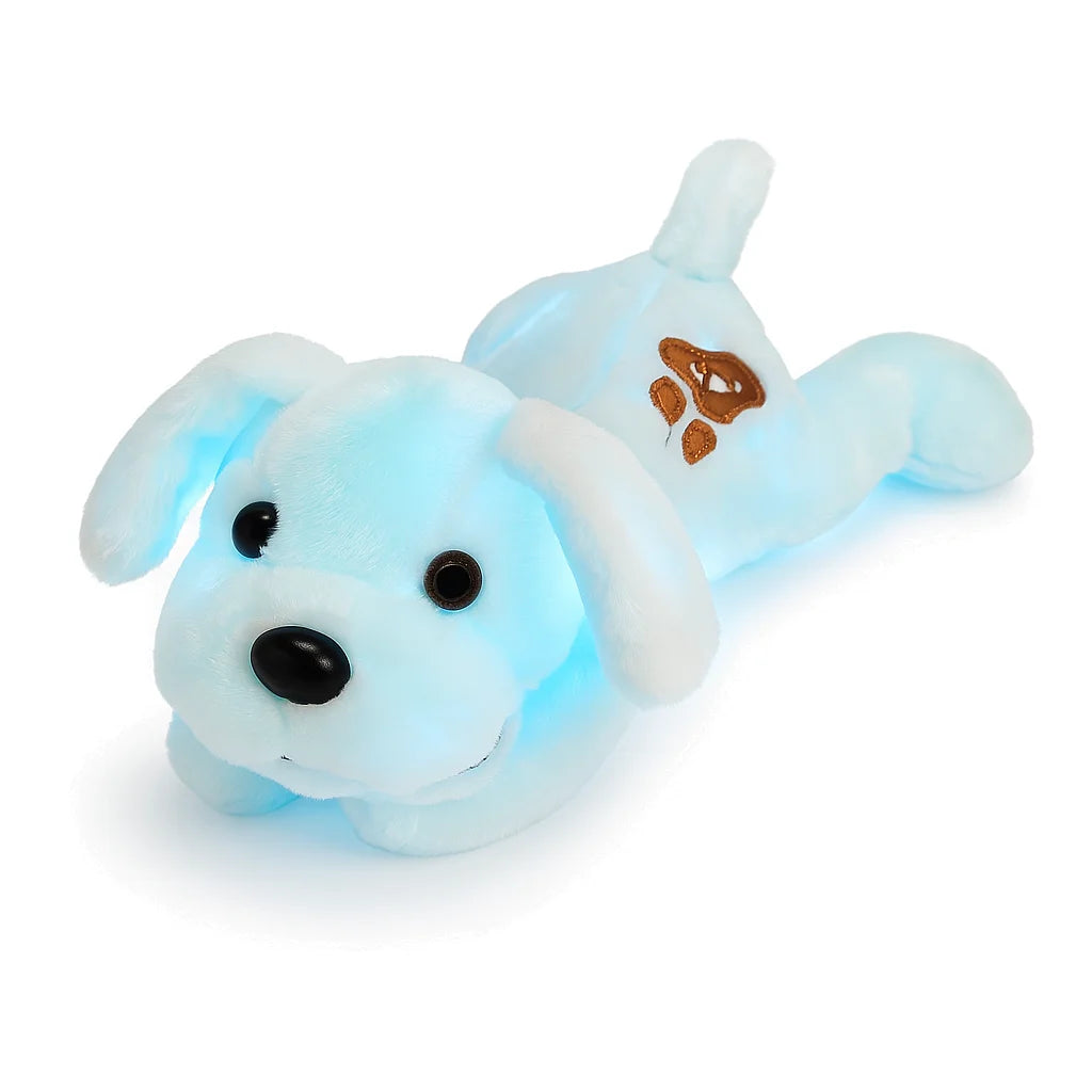 Veilleuse Peluche Chien Bleu