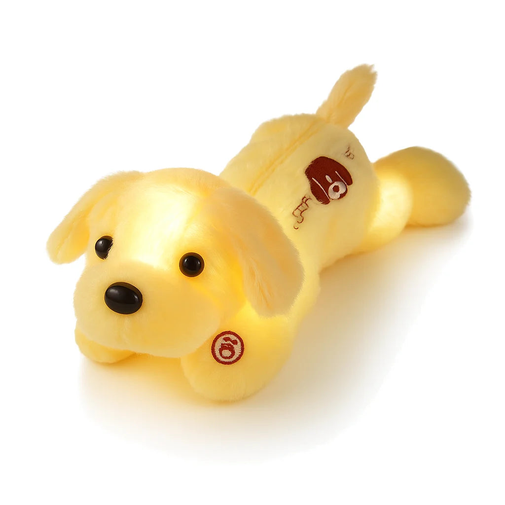 Veilleuse Peluche Chien Jaune
