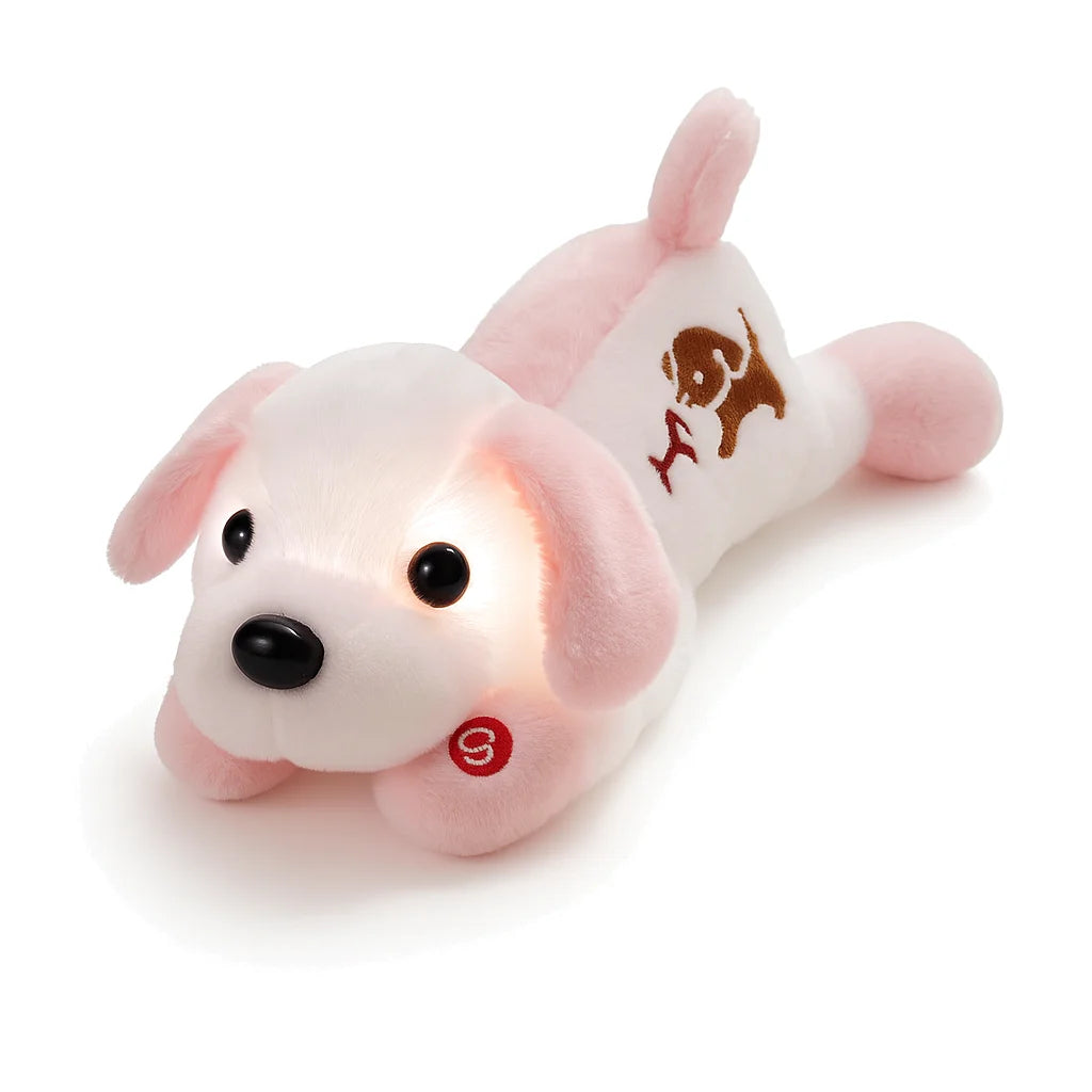 Veilleuse Peluche Chien Rose
