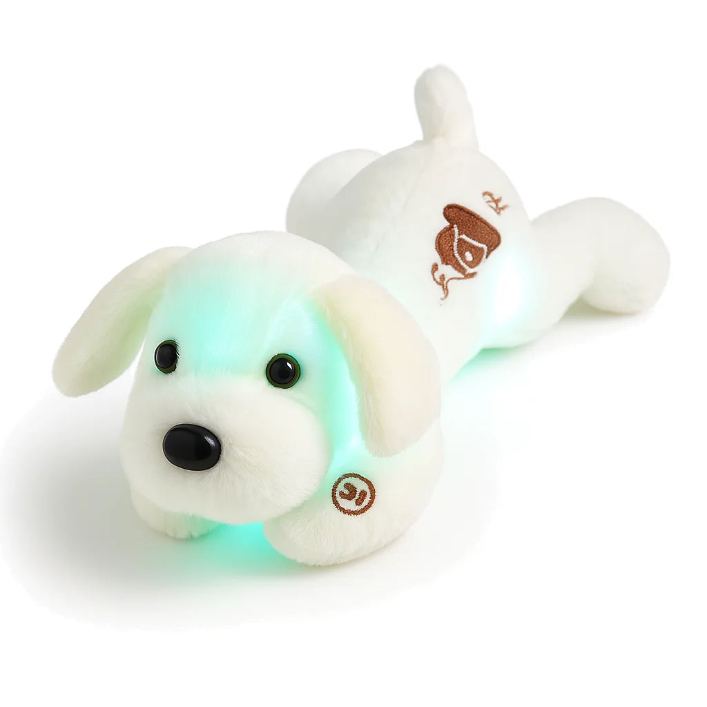Veilleuse Peluche Chien Vert