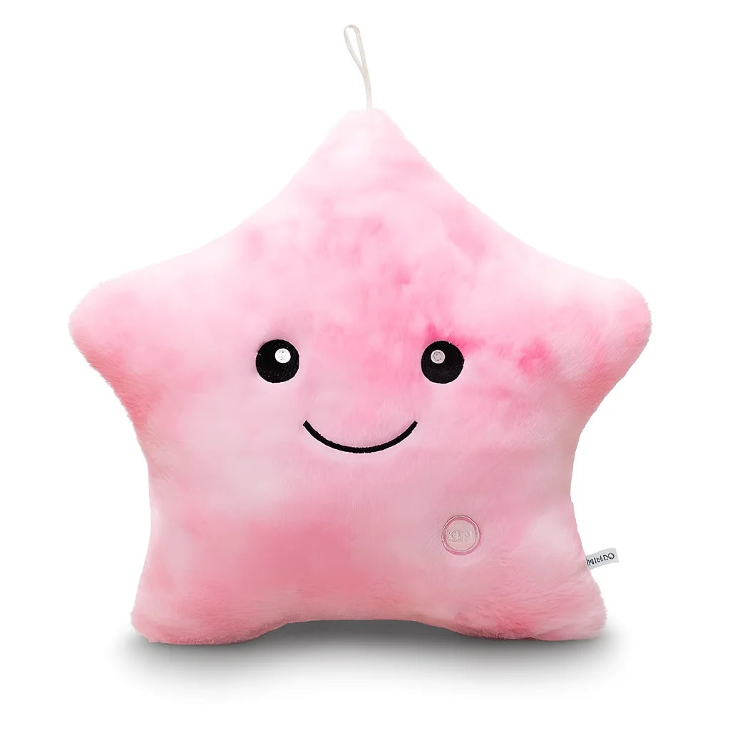 Veilleuse Peluche Étoile Rose Poudré