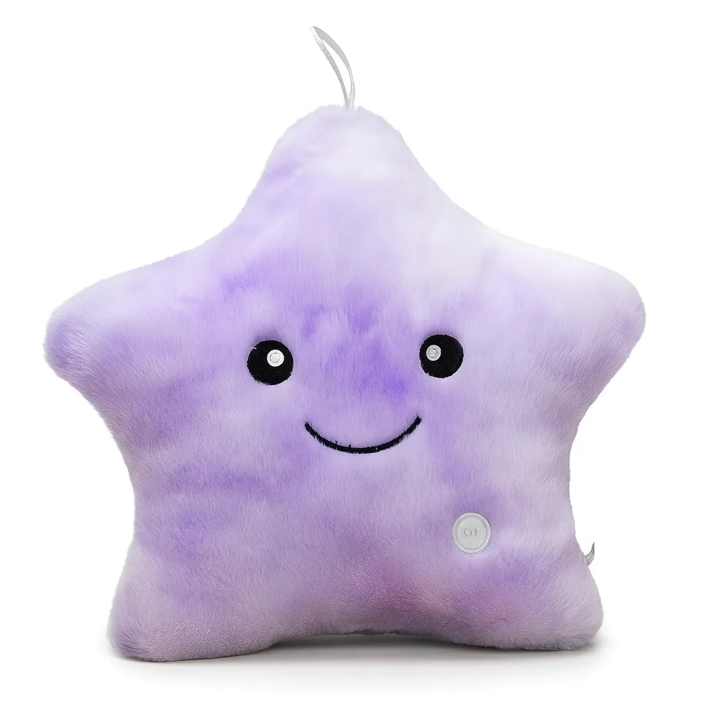 Veilleuse Peluche Étoile Violet Cosmique