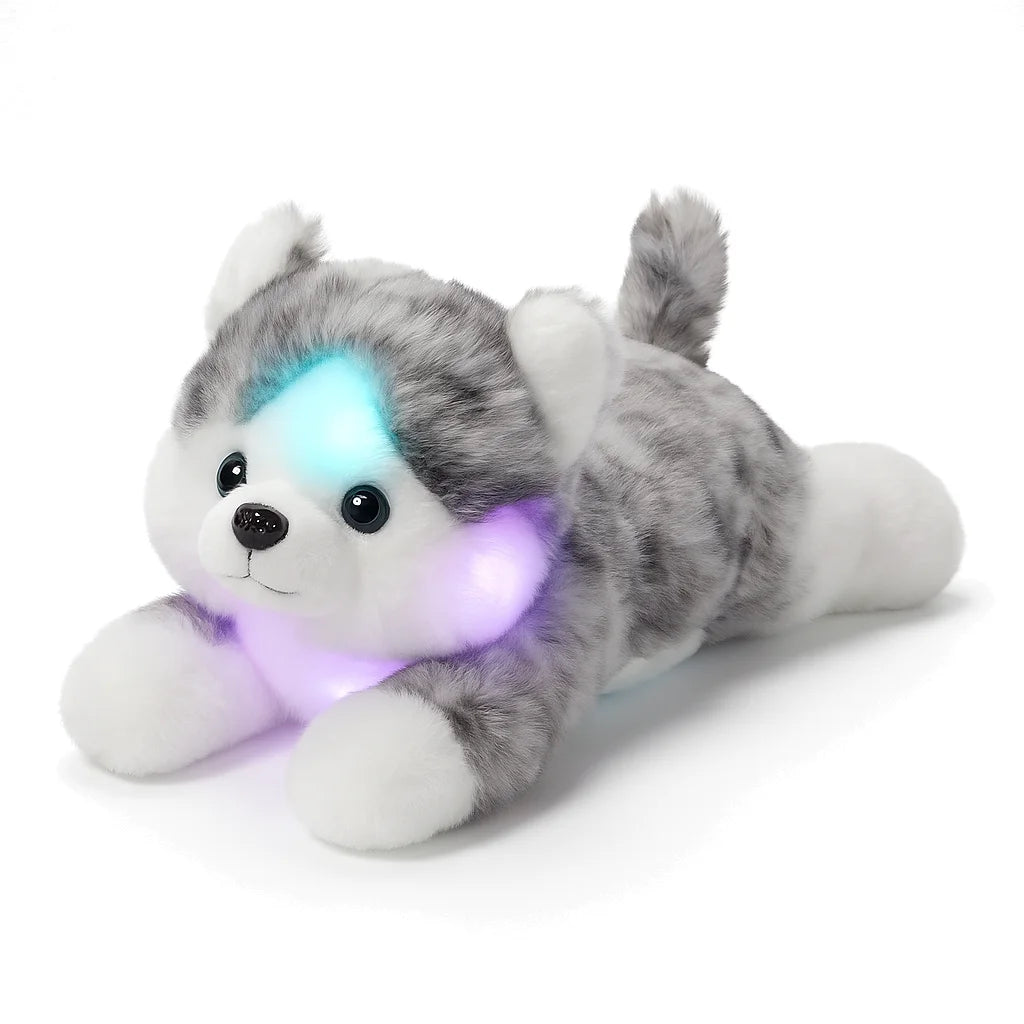 Veilleuse Peluche Loup Gris