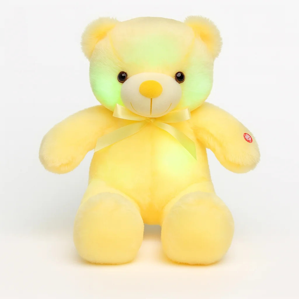 Veilleuse Peluche Ourson Jaune Mimosa