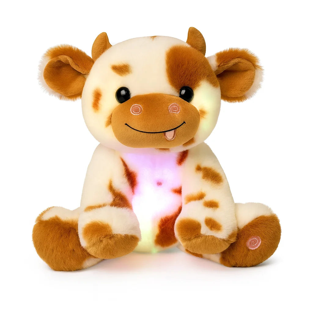 Veilleuse Peluche Vache Marron