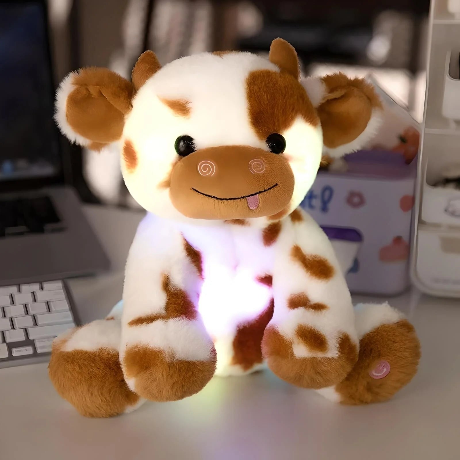 Veilleuse Peluche Vache