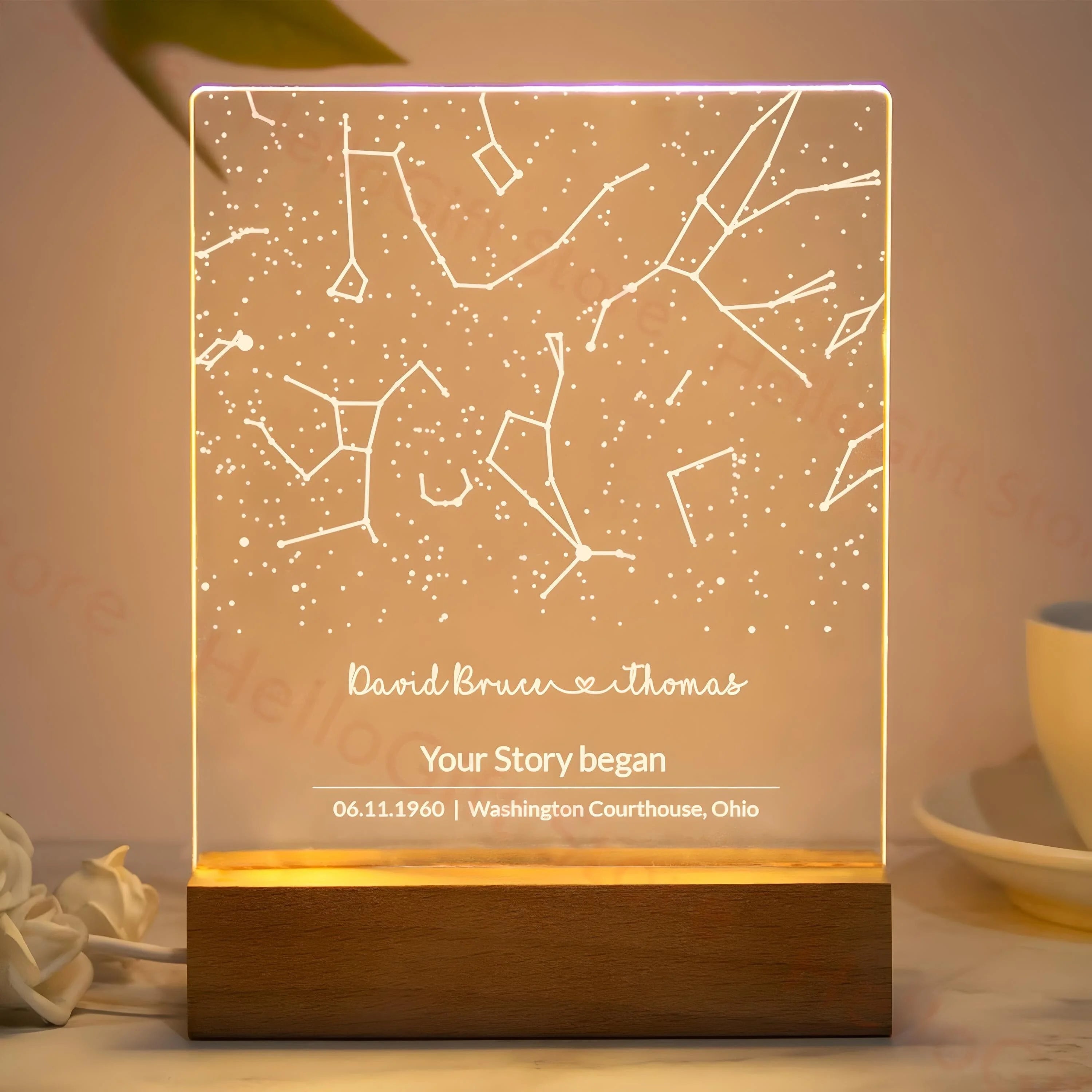Veilleuse Personnalisée Constellation