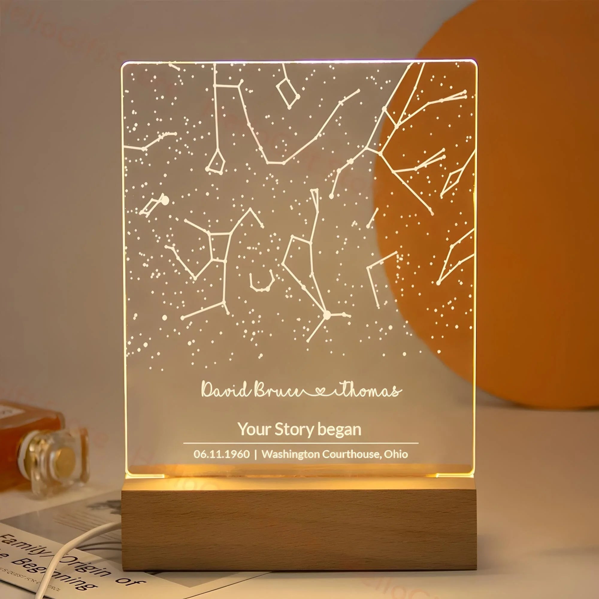 Veilleuse Personnalisée Constellation