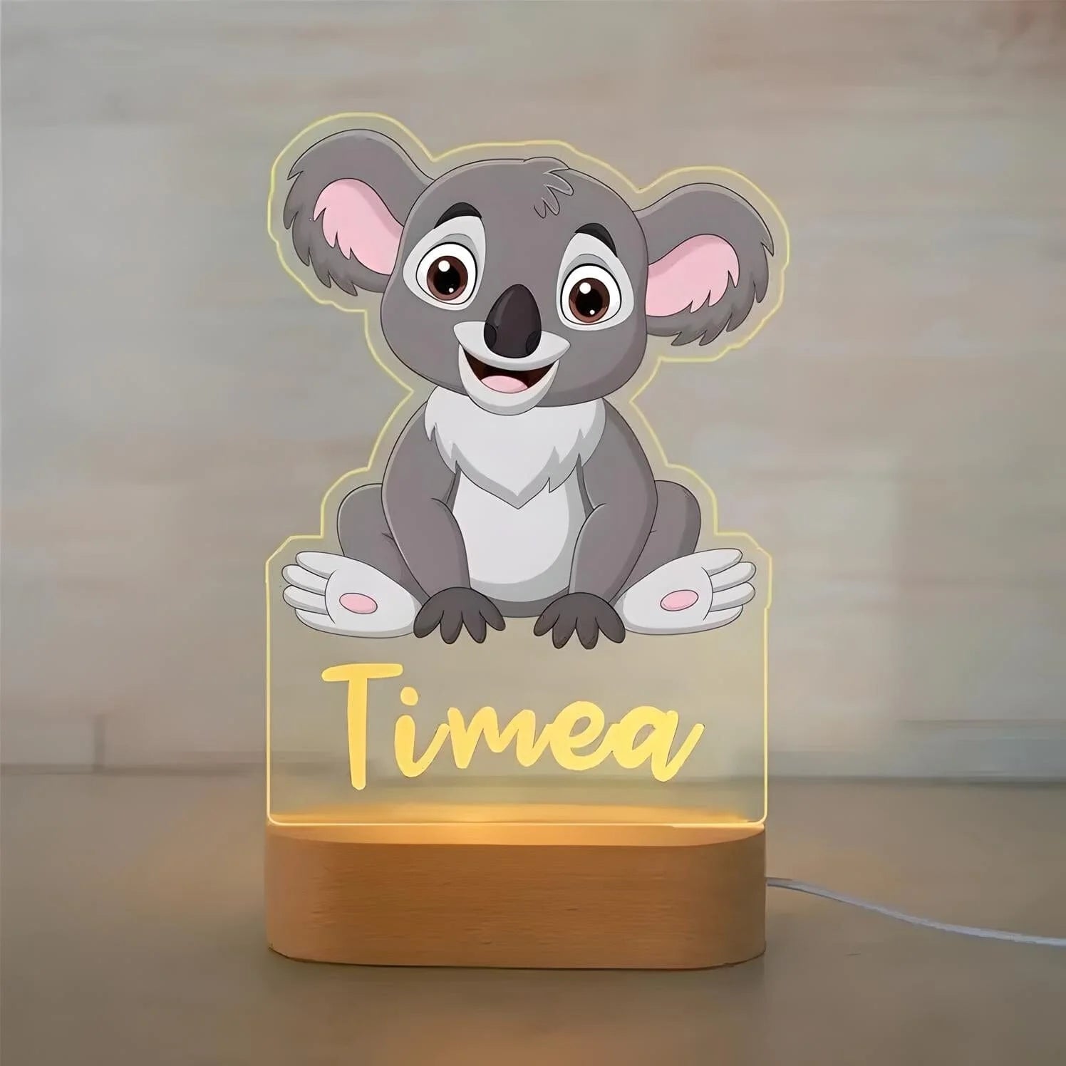 Veilleuse Personnalisée Koala avec Prénom