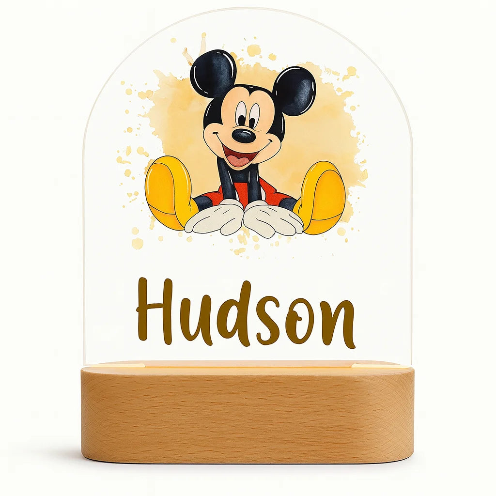 Veilleuse Personnalisée Mickey avec Prénom