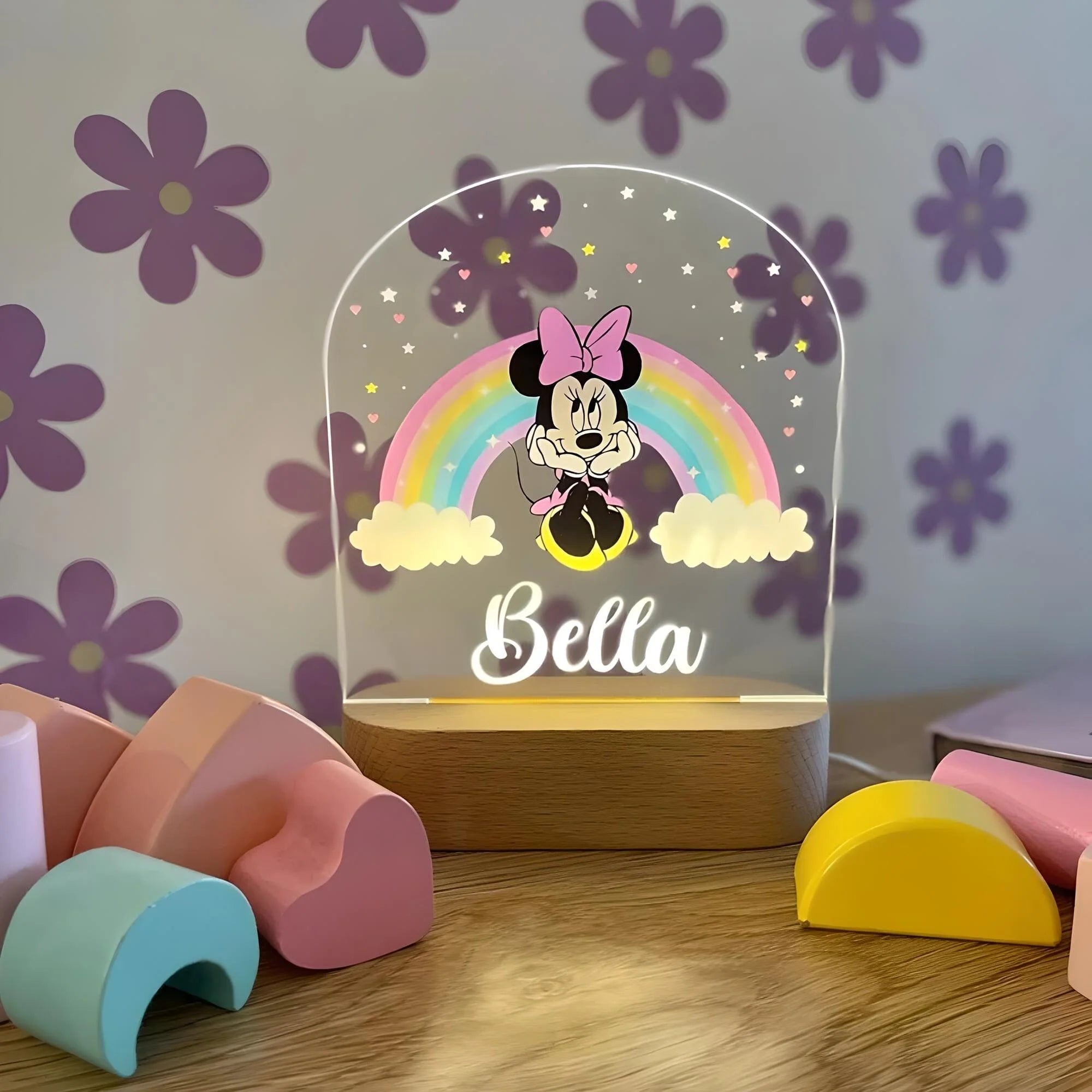 Veilleuse Personnalisée Minnie Mouse avec Prénom