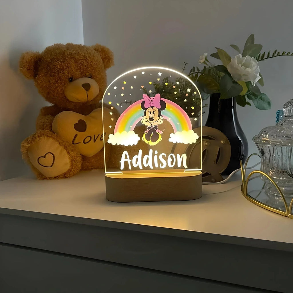 Veilleuse Personnalisée Minnie Mouse avec Prénom