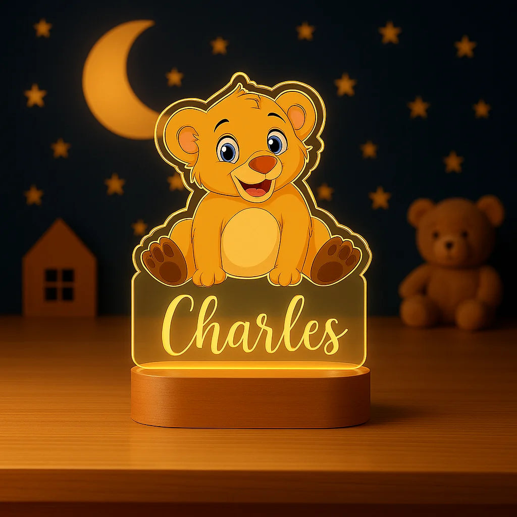 Veilleuse Personnalisée Ourson avec Prénom