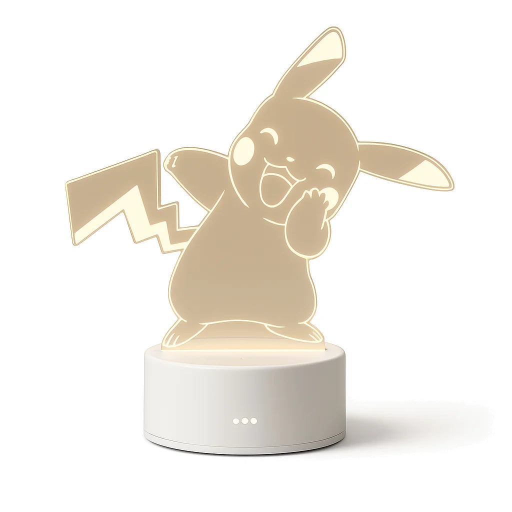 Veilleuse Pikachu 3D Heureux
