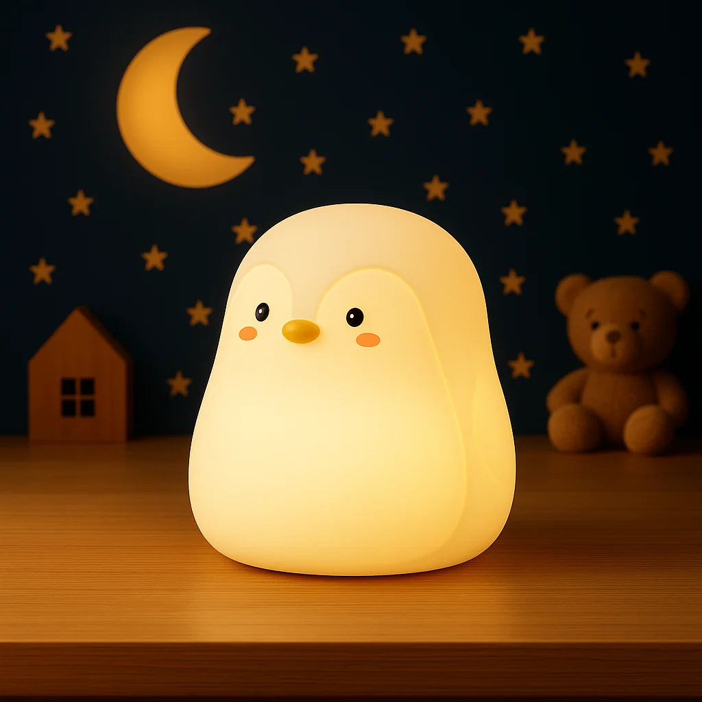 Veilleuse Pingouin en Silicone