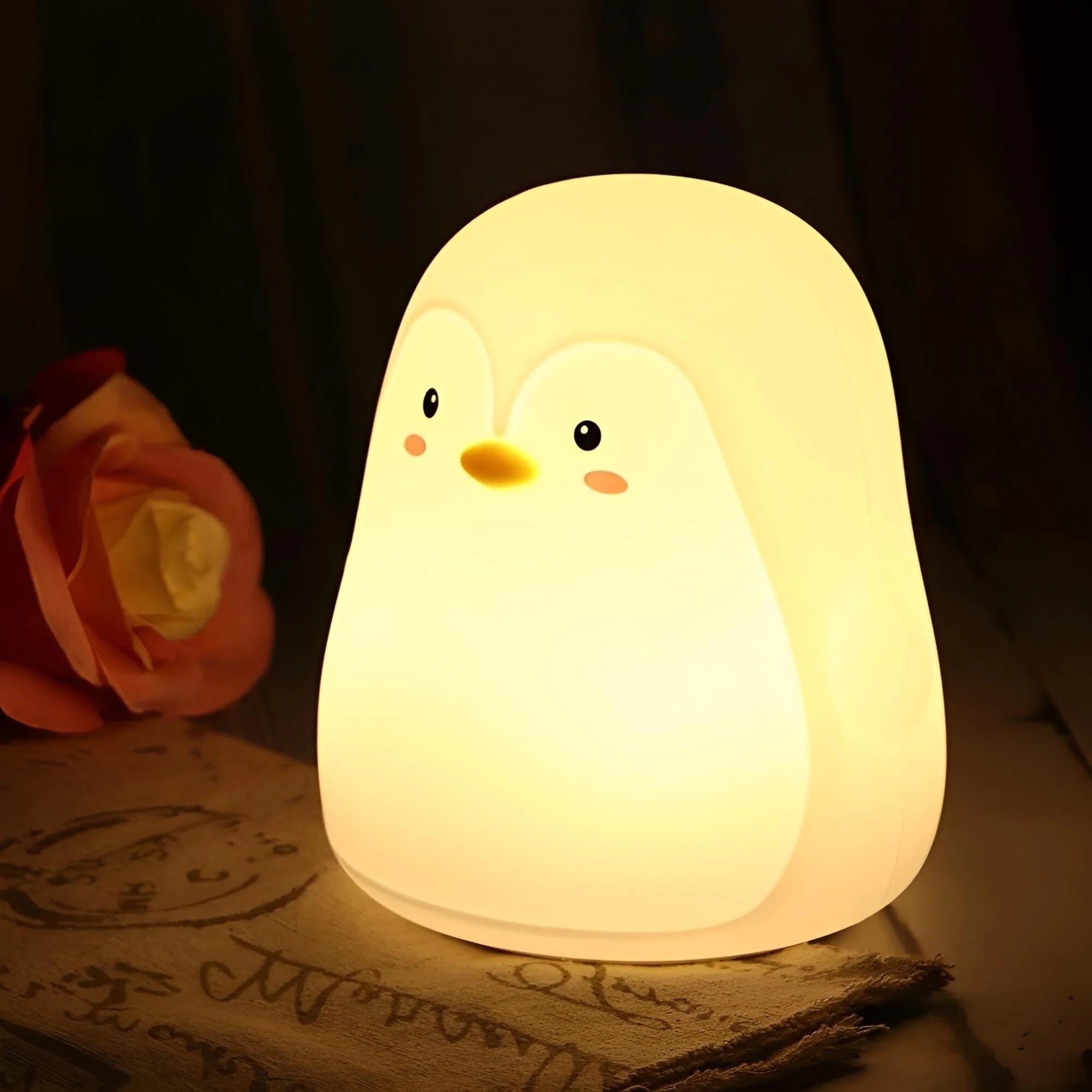 Veilleuse Pingouin en Silicone
