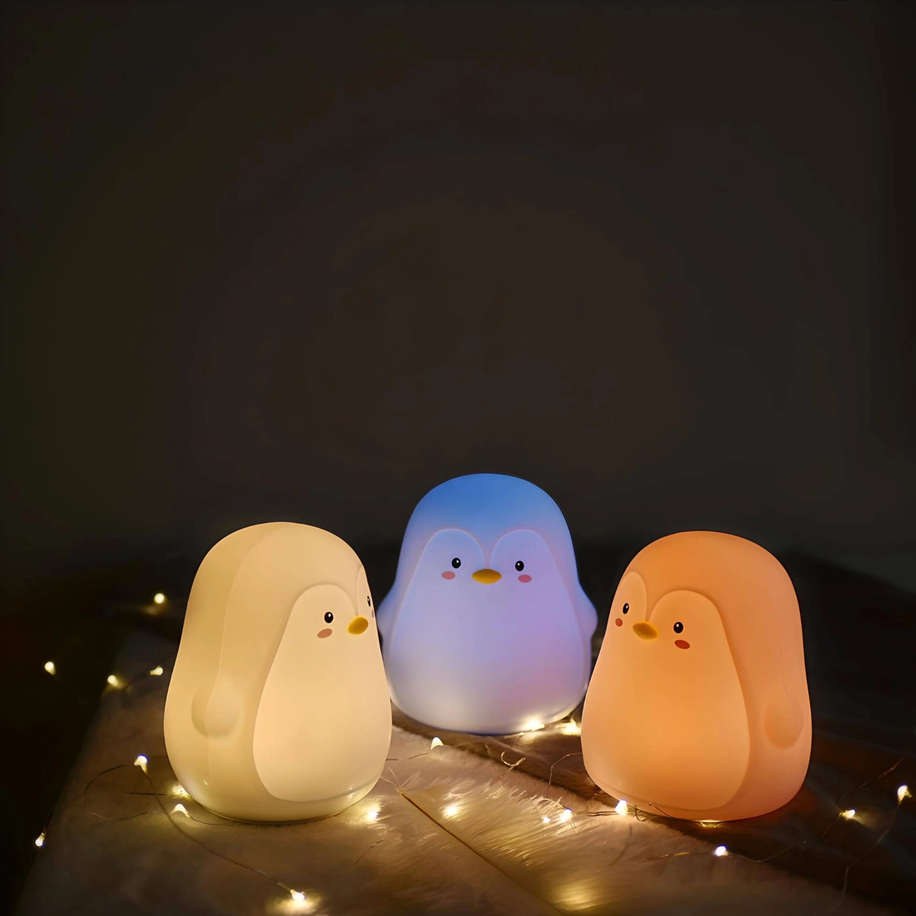 Veilleuse Pingouin en Silicone