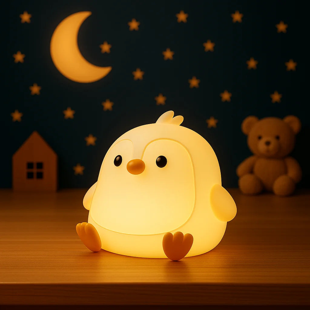 Veilleuse Pingouin LED en Silicone Nomade