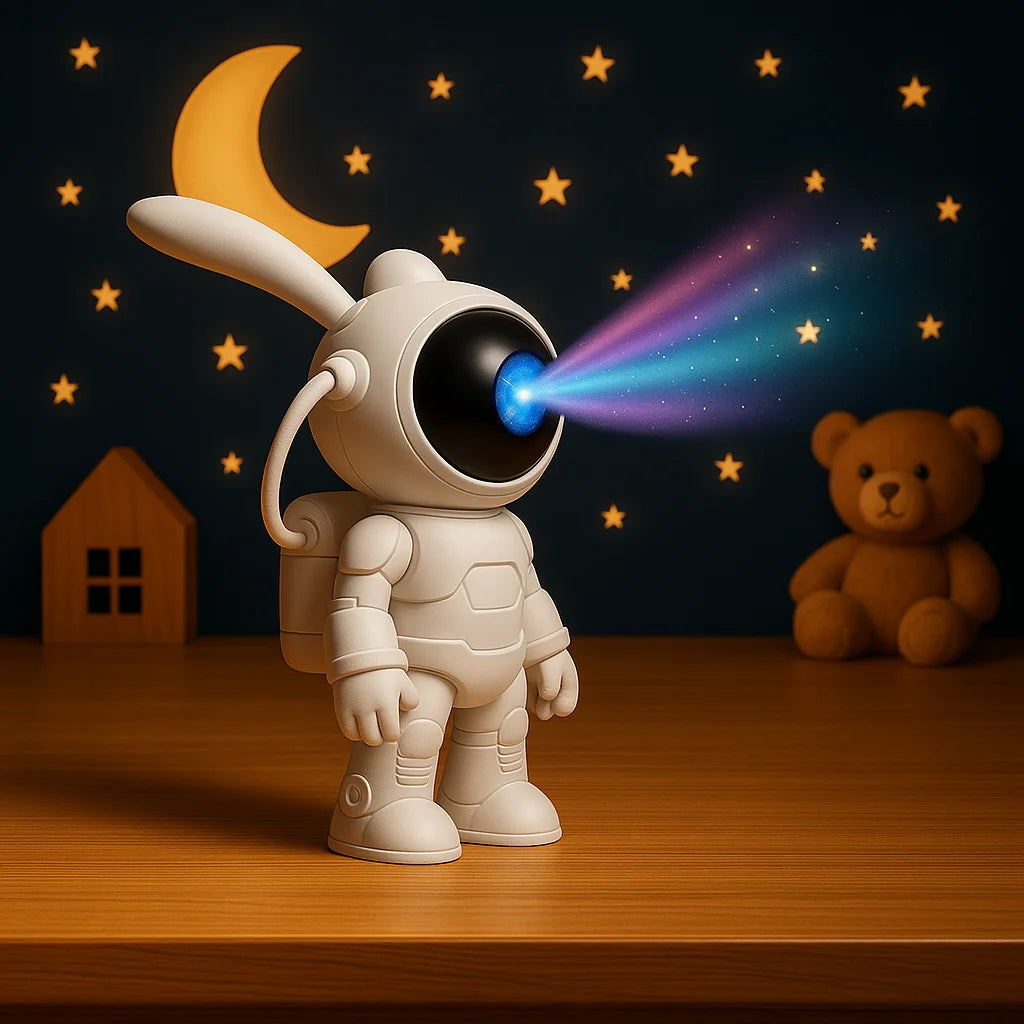 Veilleuse Projecteur Astronaute Lapin