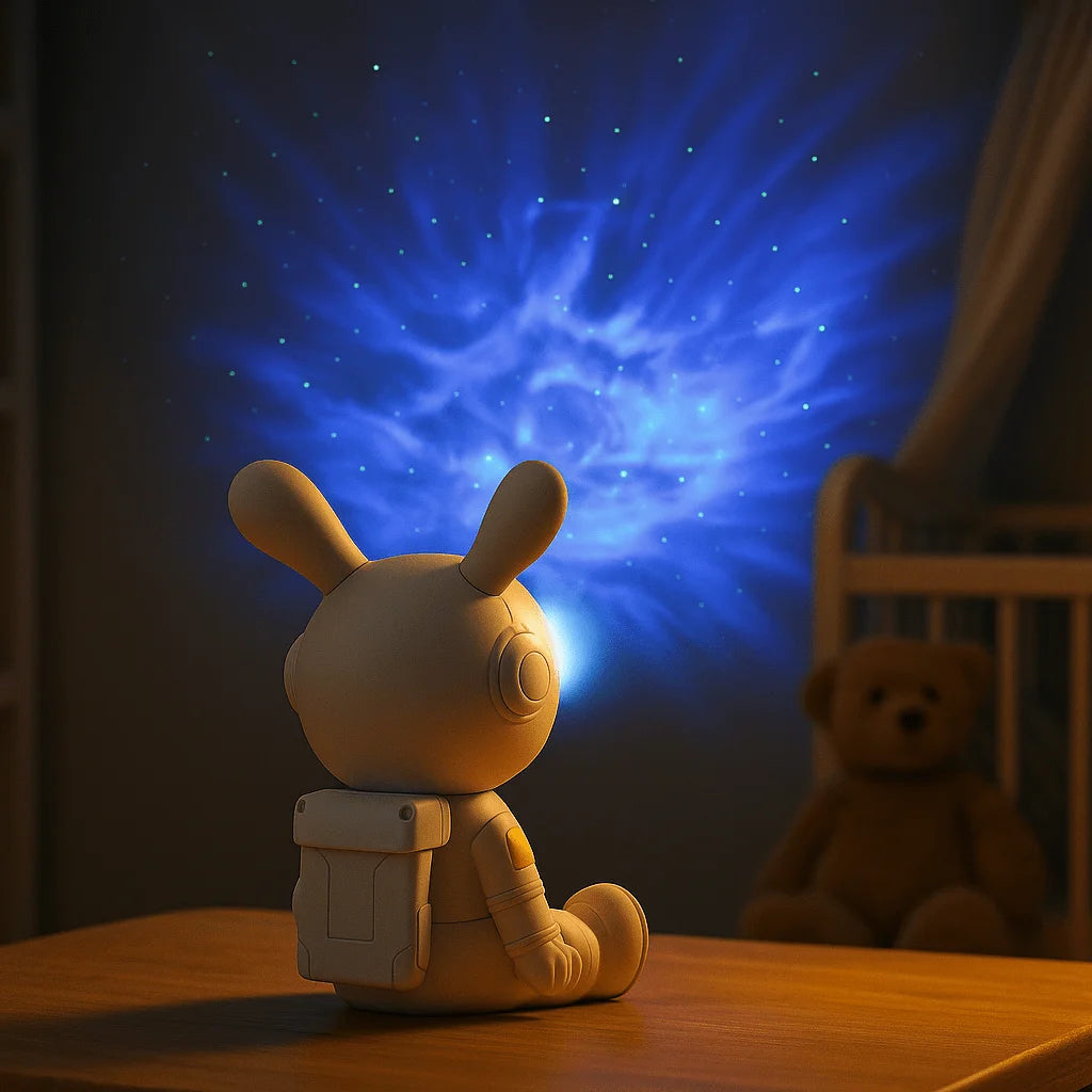 Veilleuse Projecteur Astronaute Lapin Assis