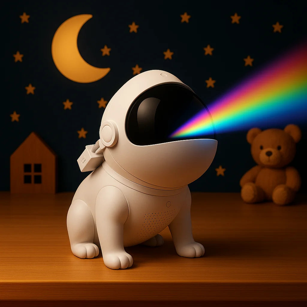 Veilleuse Projection Astronaute Chien