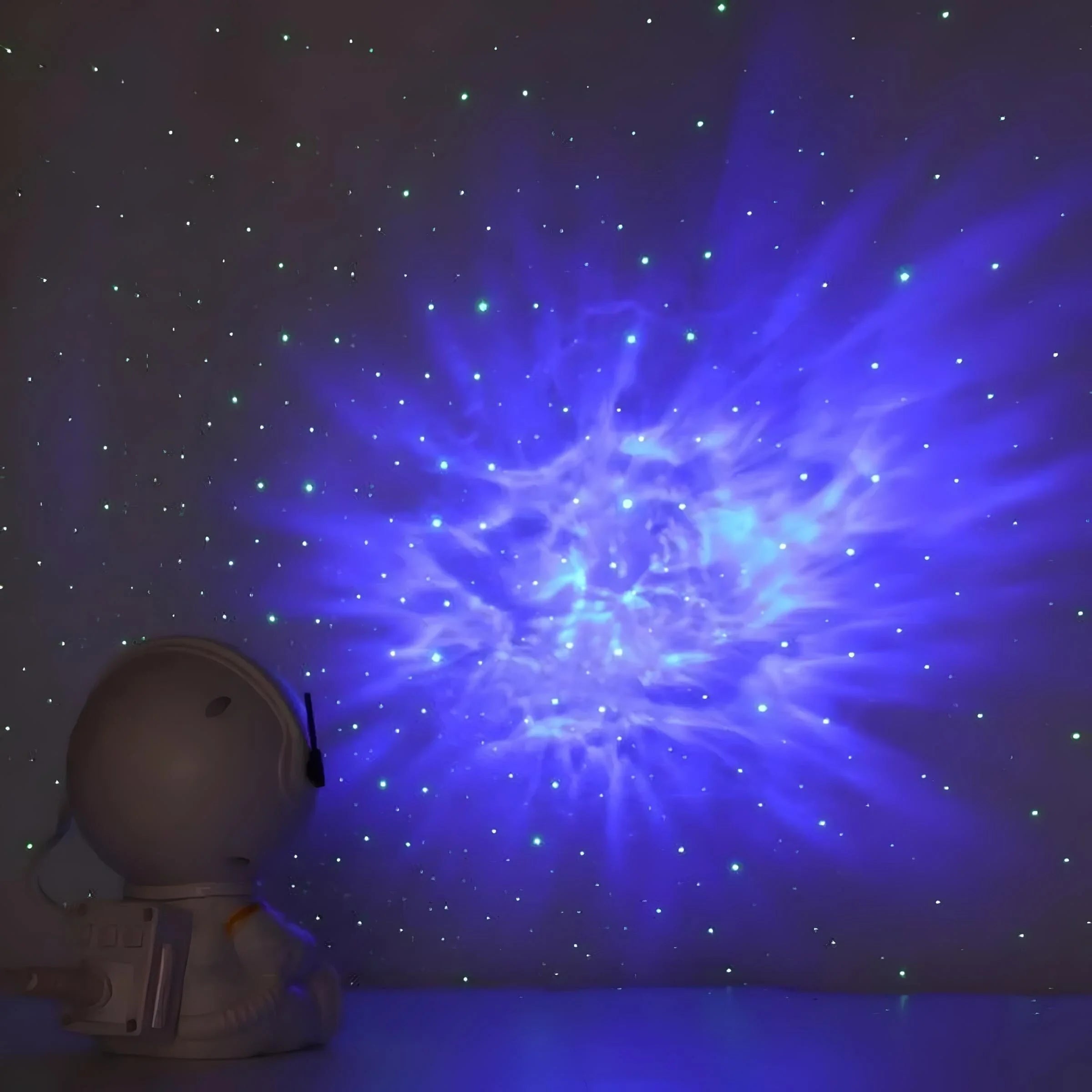 Veilleuse Projection Astronaute Étoile Blanche