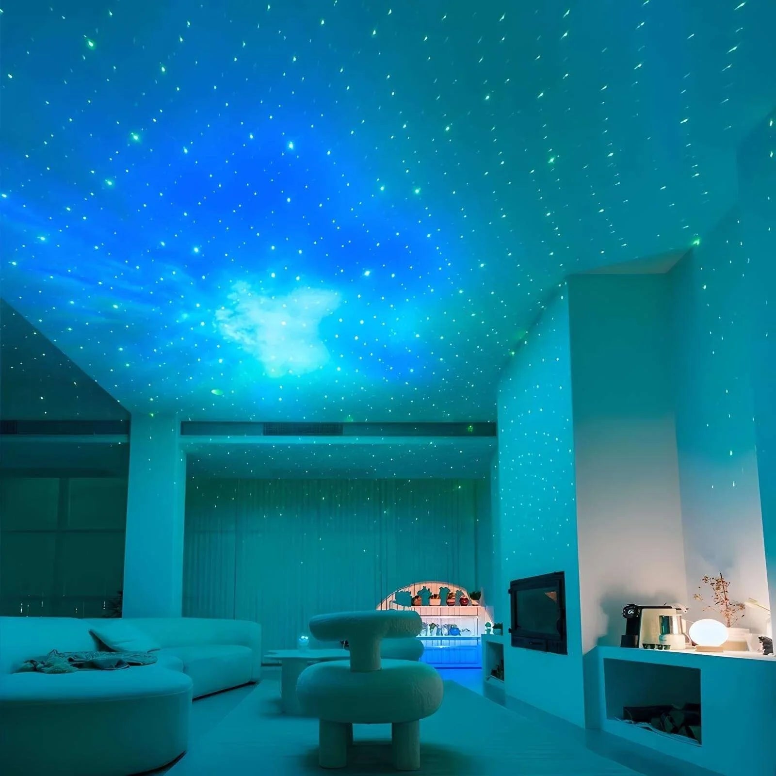 Veilleuse Projection Astronaute Guitare Blanche