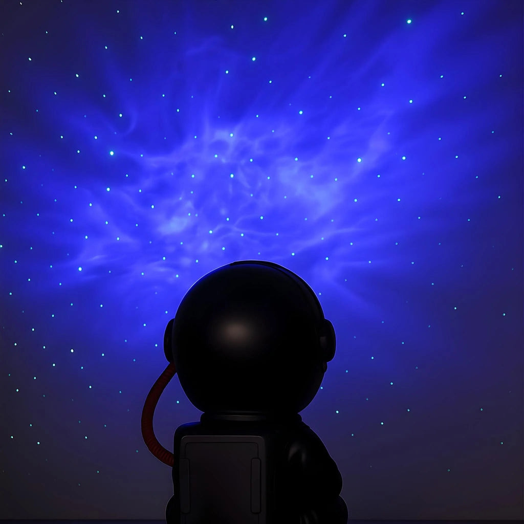 Veilleuse Projection Astronaute Guitare Noire