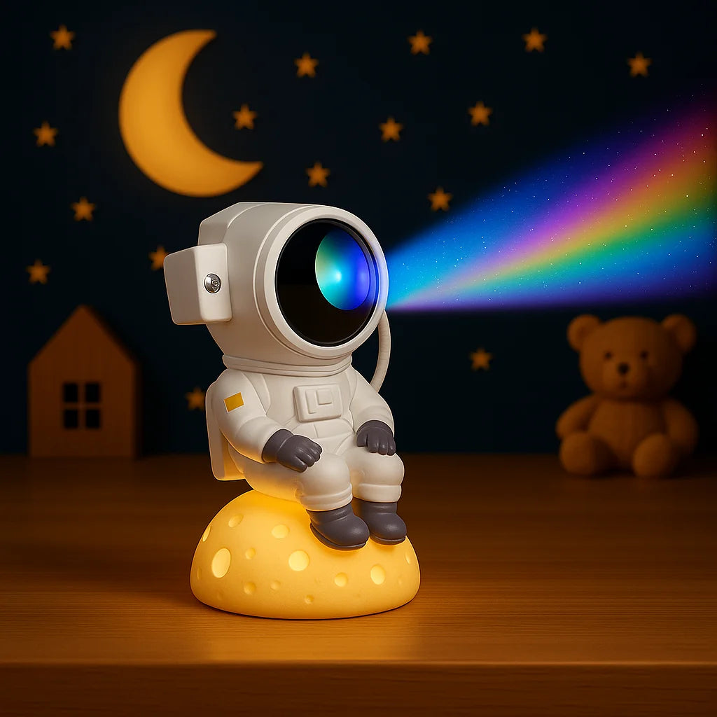 Veilleuse Projection Astronaute sur Lune