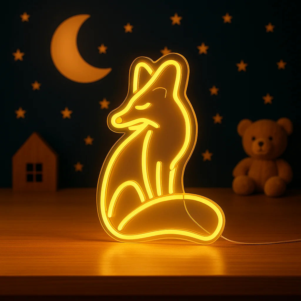 Veilleuse Renard Néon