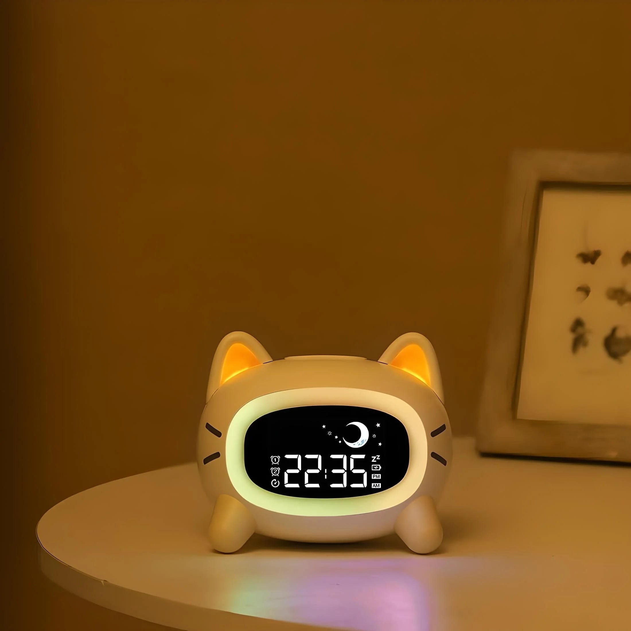 Veilleuse Réveil Chat