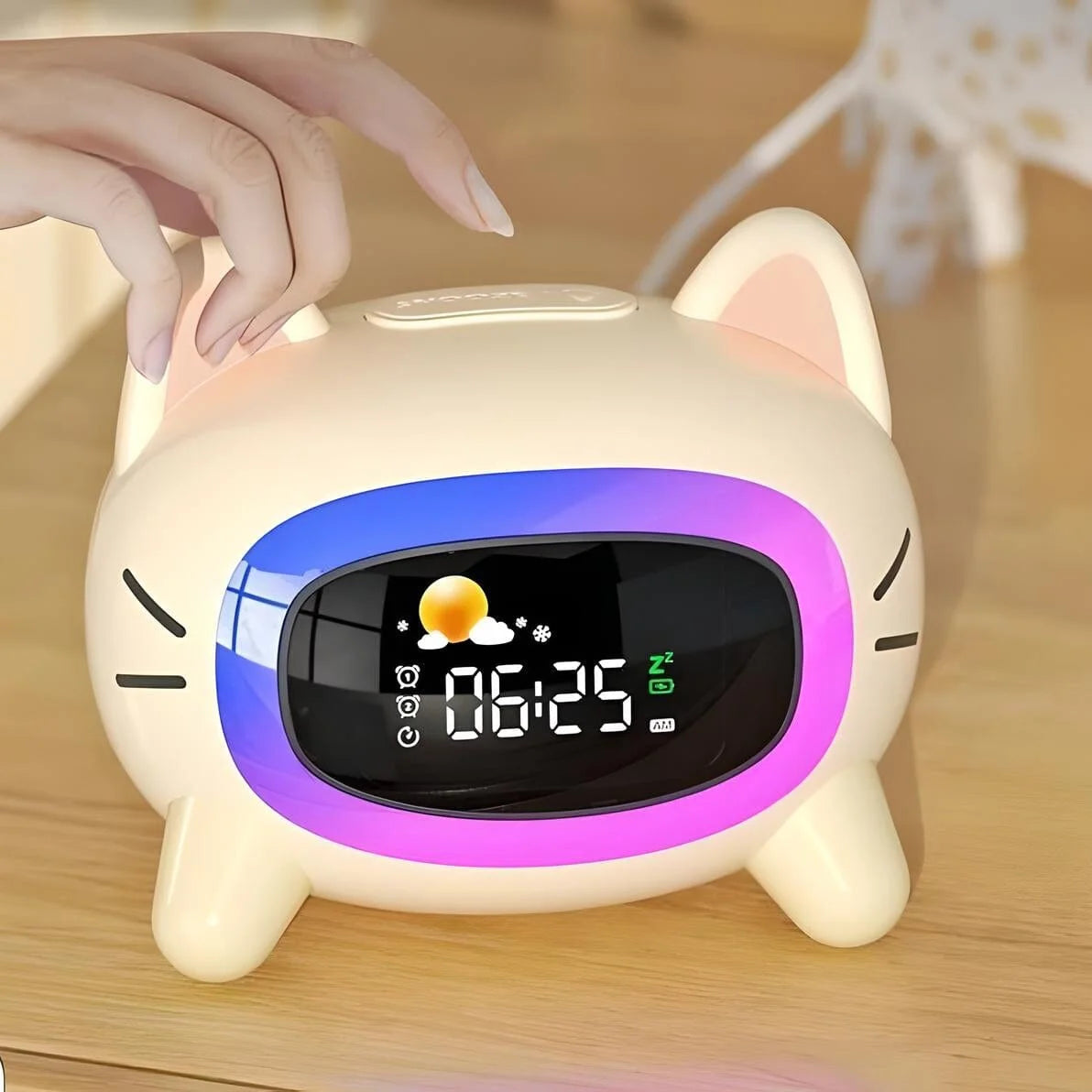Veilleuse Réveil Chat