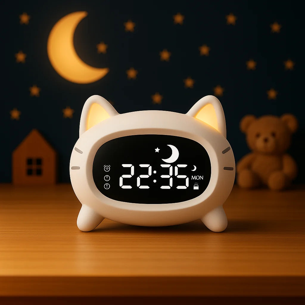 Veilleuse Réveil Chat