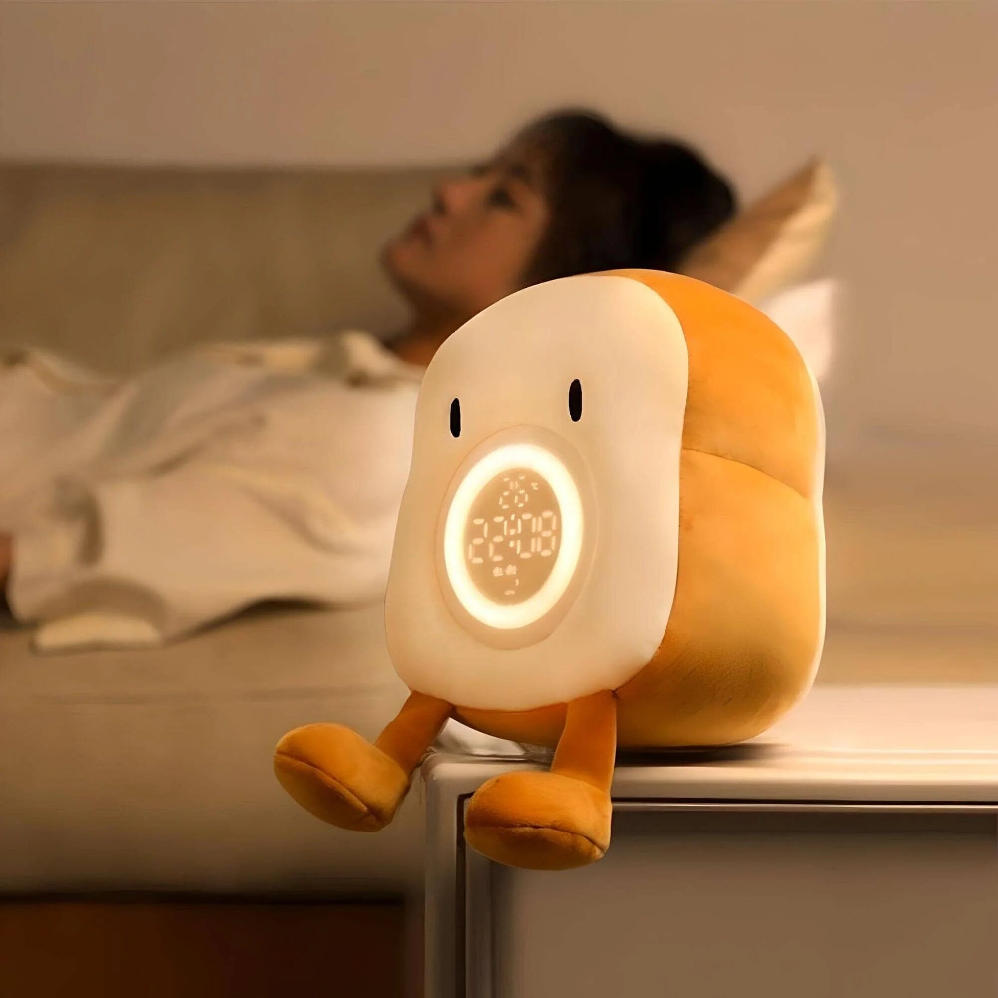 Veilleuse Réveil Peluche Toast