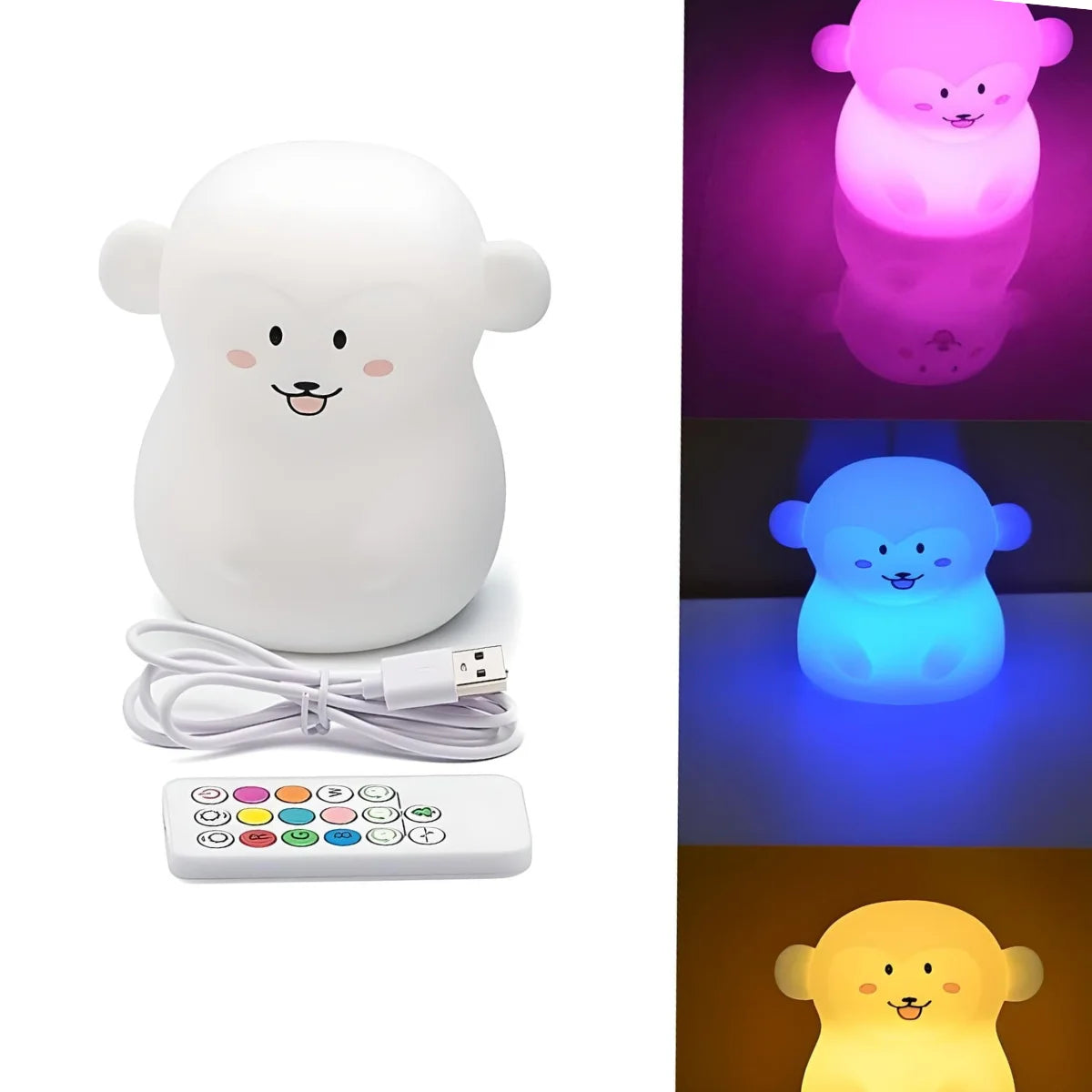 Veilleuse Singe en Silicone