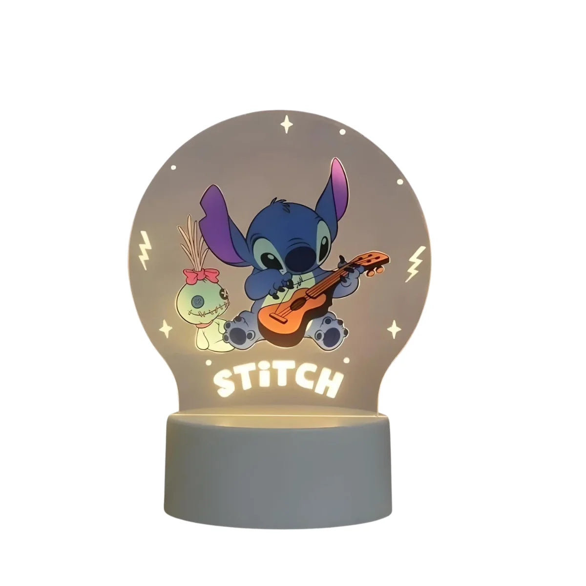 Veilleuse Stitch 3D Guitare